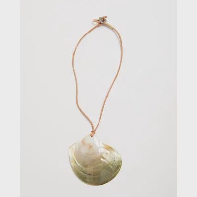 MOP Shell on Cord Necklace
