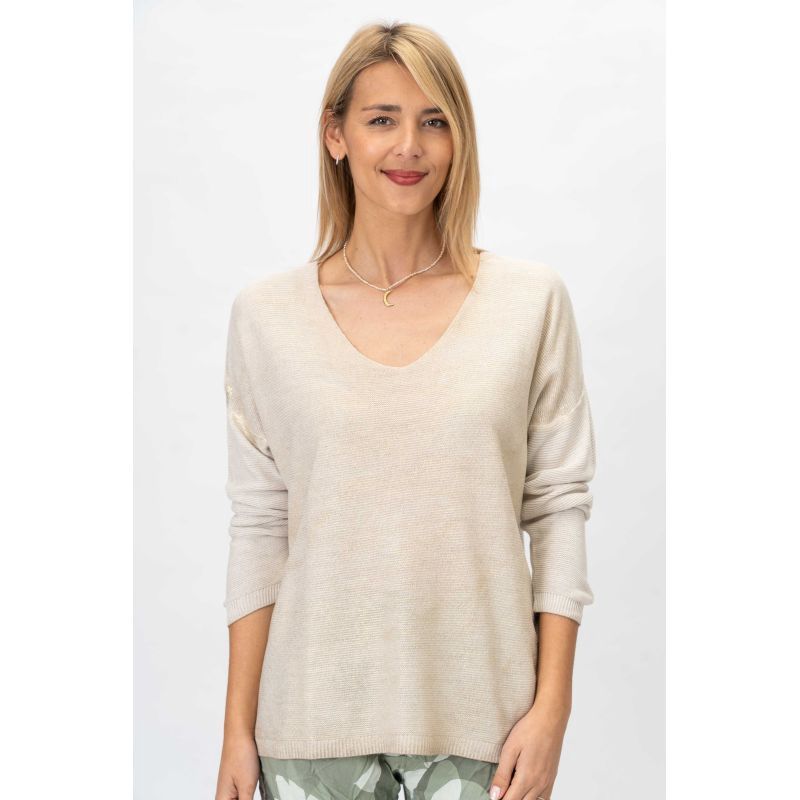 Glimmer V Neck O/S