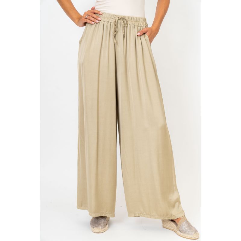 Satin Pant O/S, Colour: GOLDEN