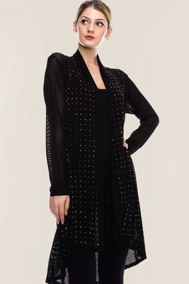 Rhinestone LS Duster - Hi Low
