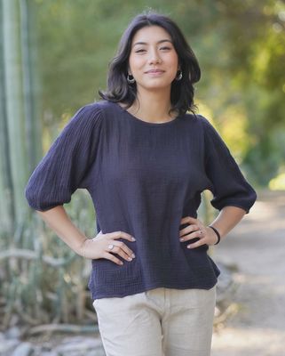 Coralee Double Gauze Top