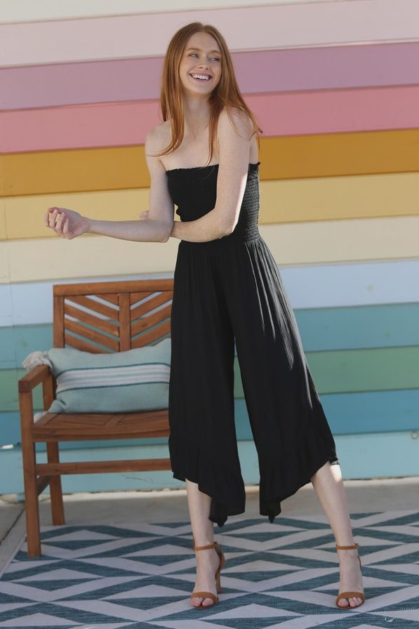 Smocked Jumpsuit, Size: S