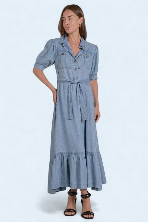 Denim Maxi  Dress