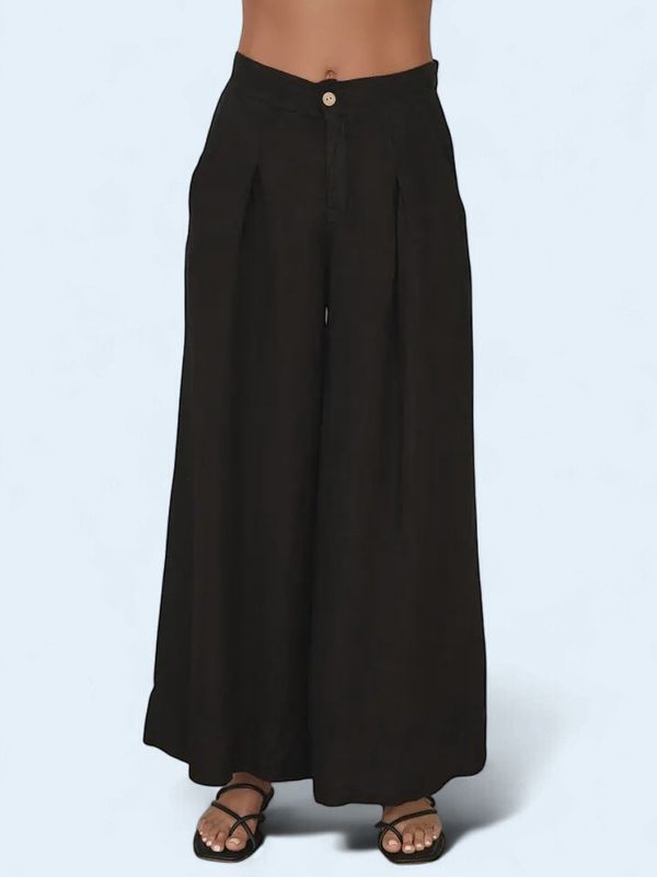 Aza Linen Pleated Pant