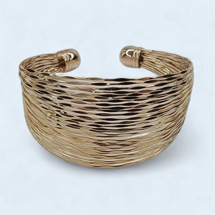 50 Bands of Gold Cuff Bracelet