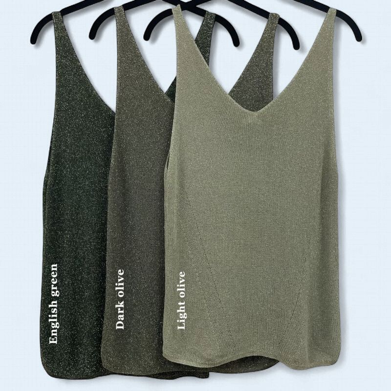 Shimmer Thread Tank O/S