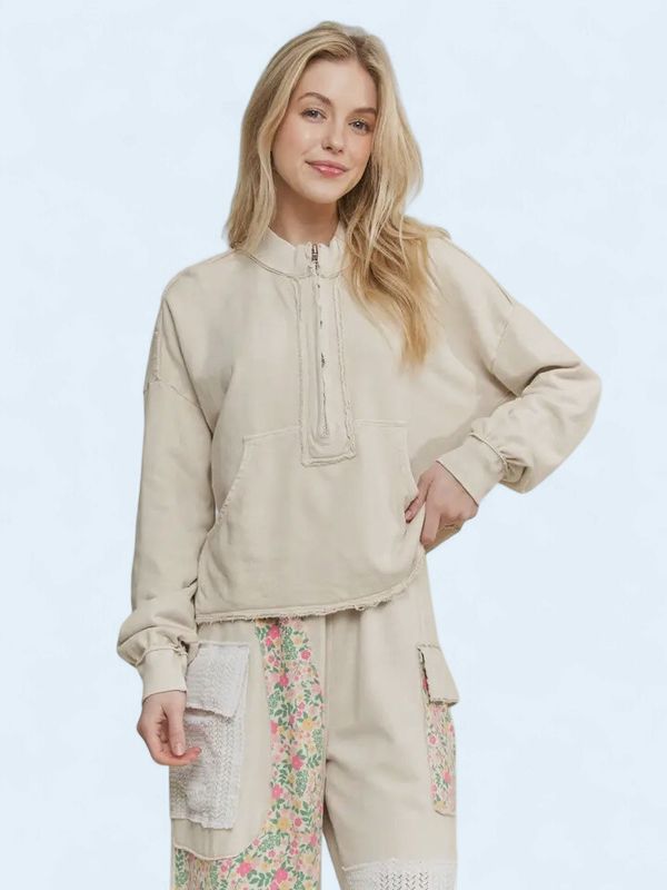 Kangaroo Half zip Top