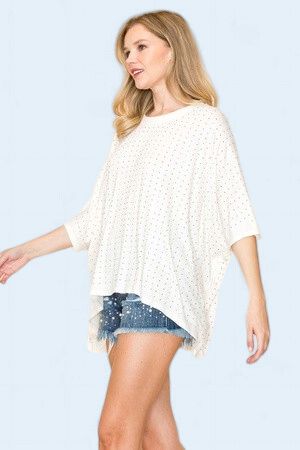 Rhinestone Oversized TShirt