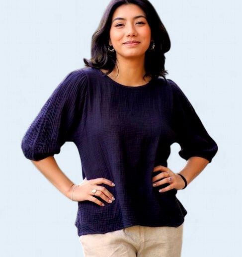 Coralee Double Gauze Top