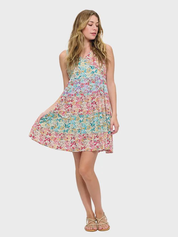 Floral Bloom Swing Dress, Size: S