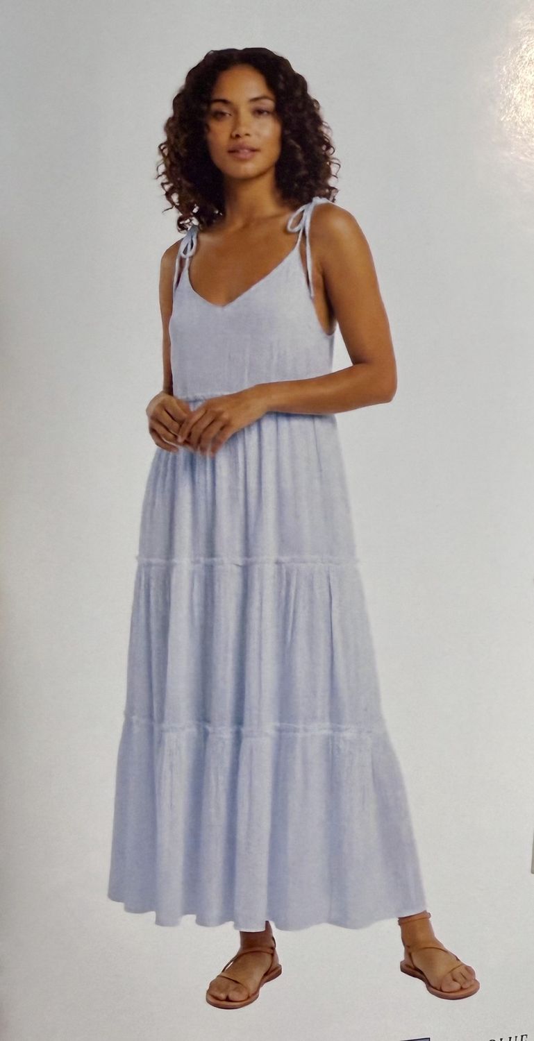 Baby Blue Maxi Dress, Size: S