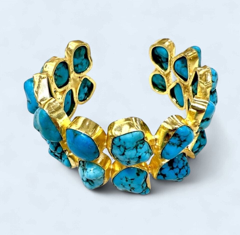 Camilla Raw Turquoise Bracelet