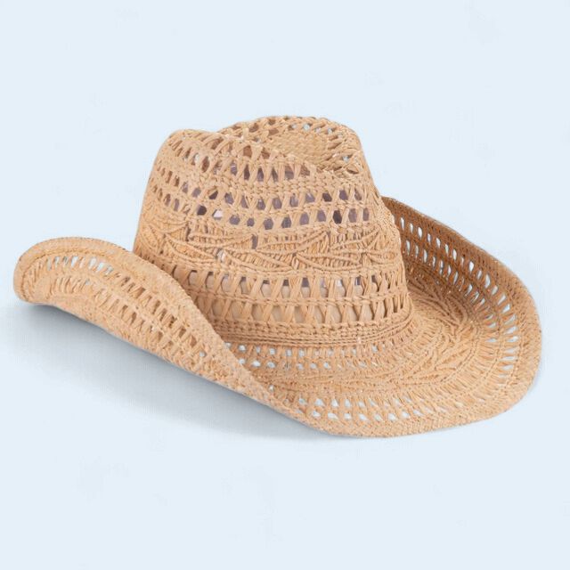 Natural Raffia Adjustable Hat