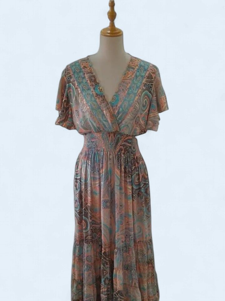 Boho Print Dress OS