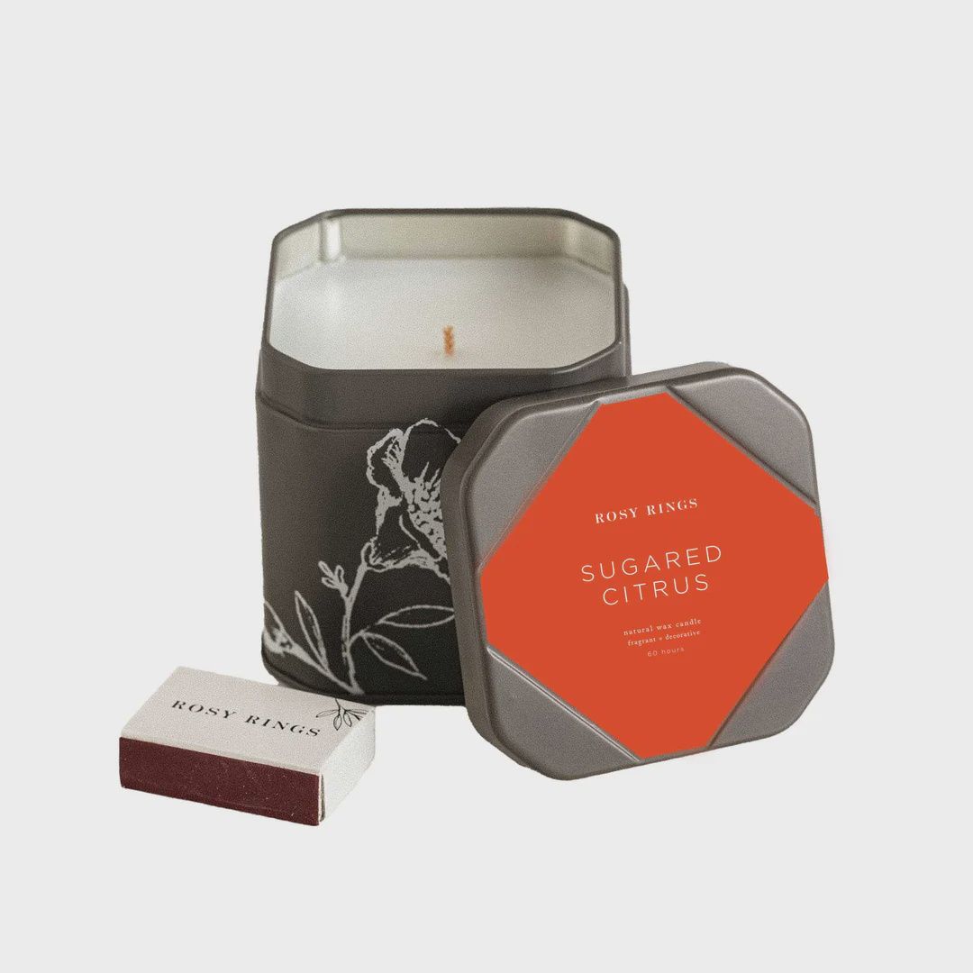 Accent Tin Candle Sugared Citrus