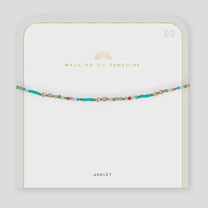 Walking on Sunshine Anklet, ITEM: Turquoise