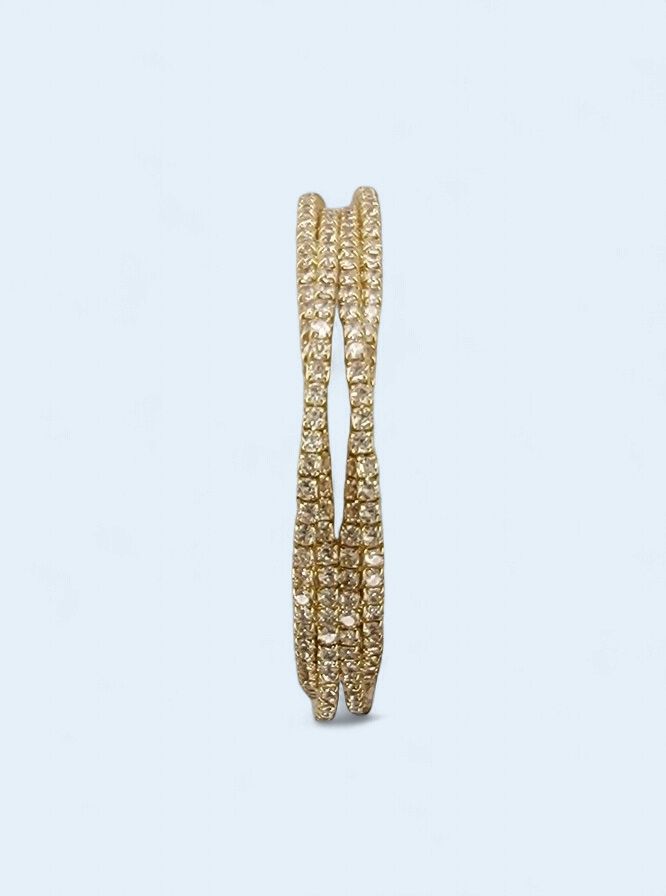 4 Row Flexi Bracelet, Colour: GOLD