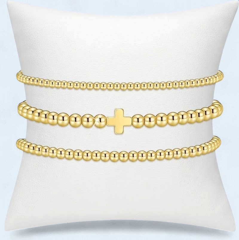 Set of 3 Stretchy B with Cross