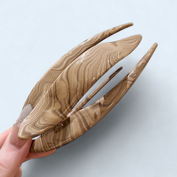 Wood Look  Hair Clip