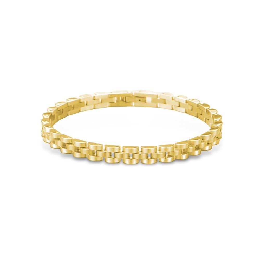 Dainty Thin Watch Chain Bracelet, Color: Gold, Size: Small - 6"
