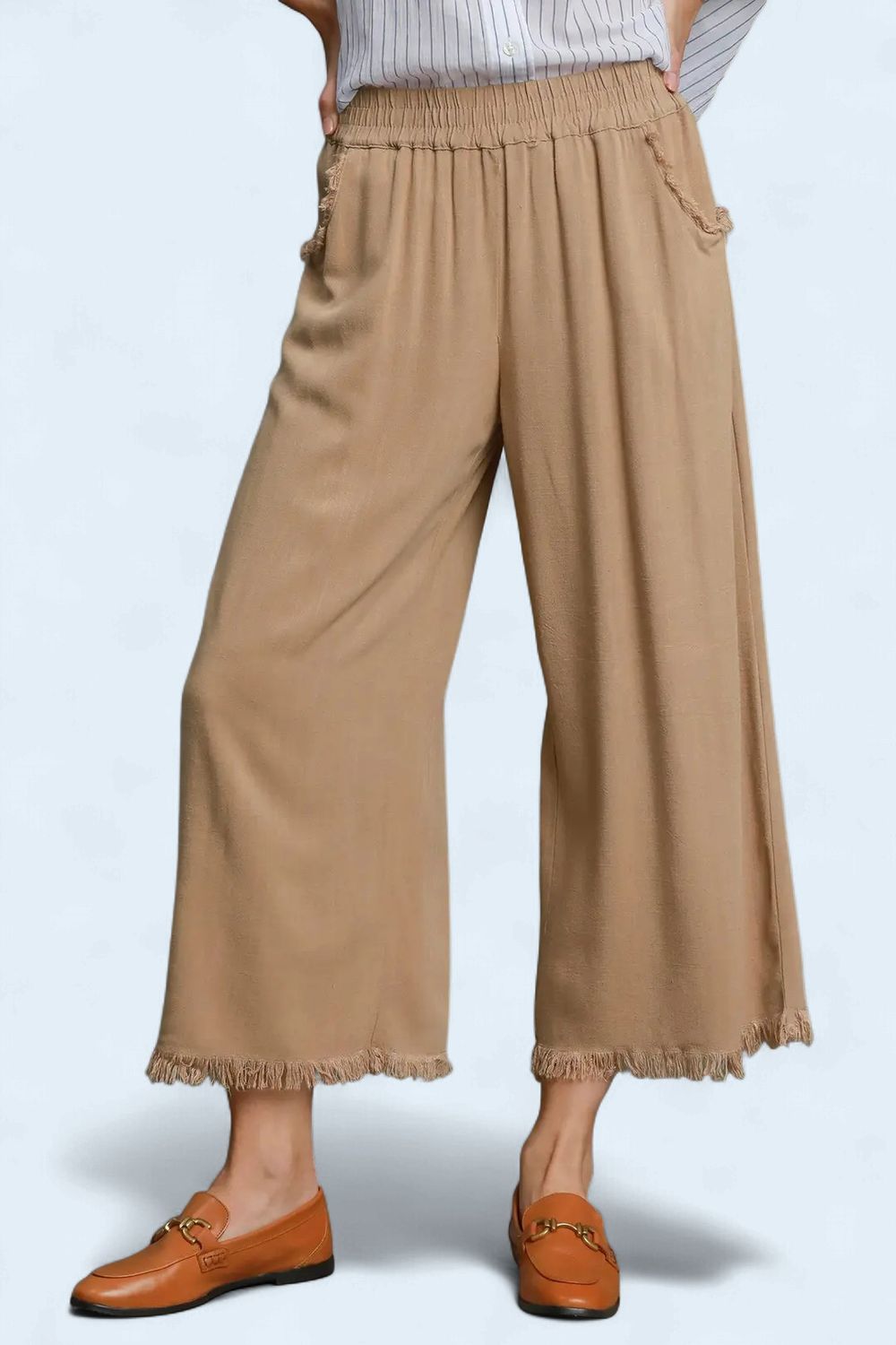 Perfect Pant Frayed Edge, Colour: CAPPUCCINO, Size: S