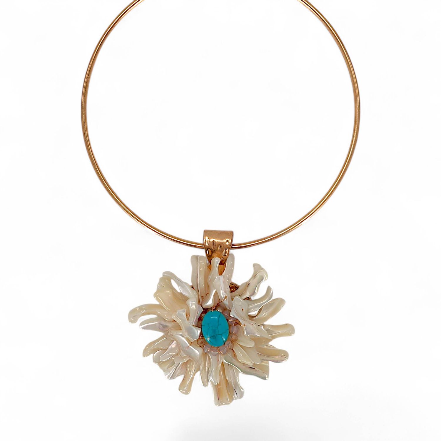 Shell Flower Necklace | Handmade