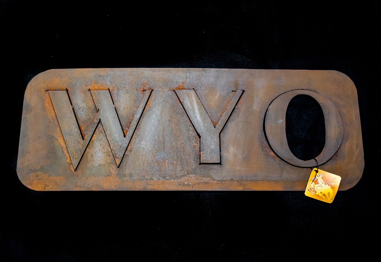 Iron WYO Rectangle Sign