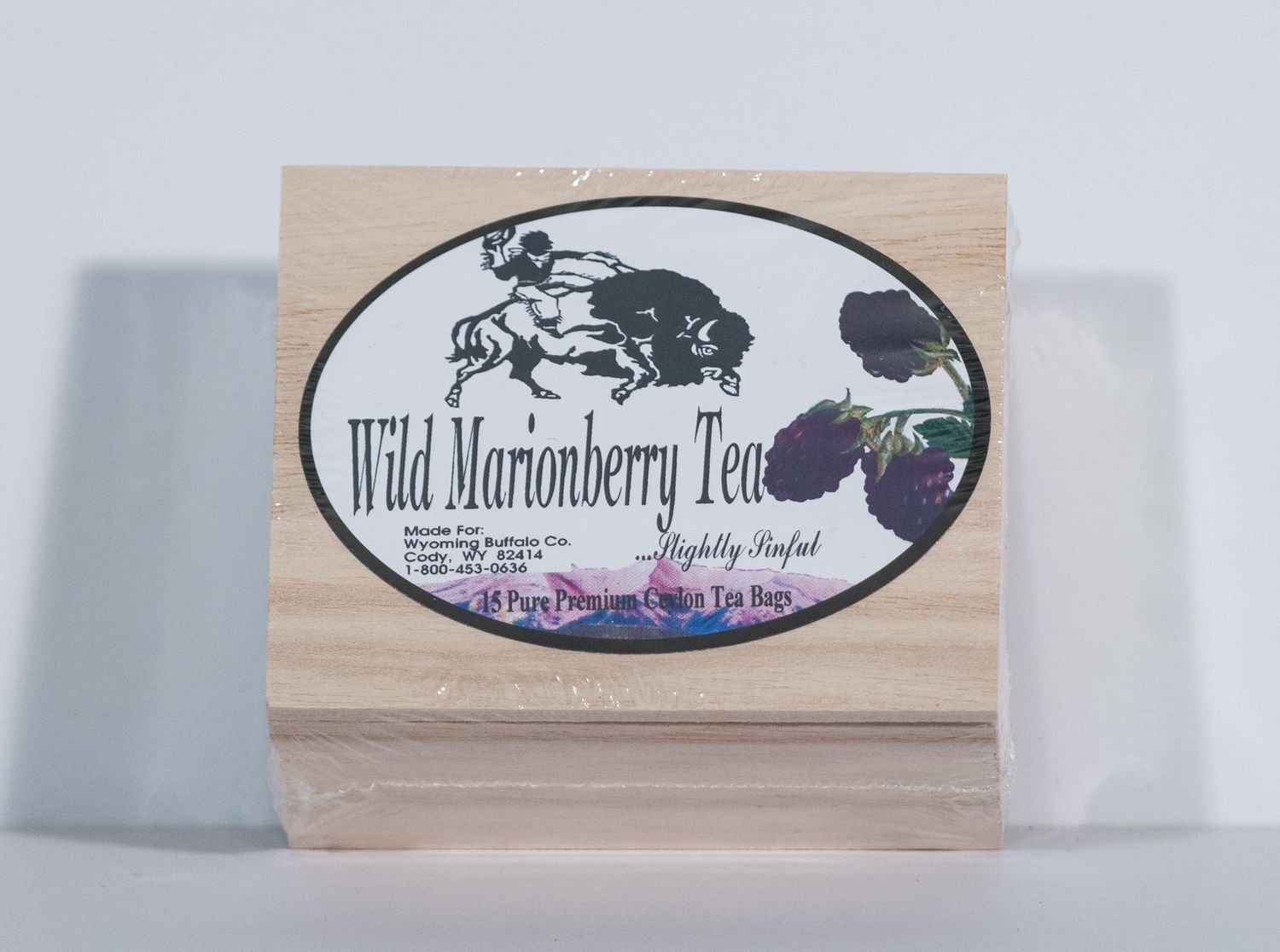 Tea Boxes (Wooden, 15 Bags), Flavor: Marionberry
