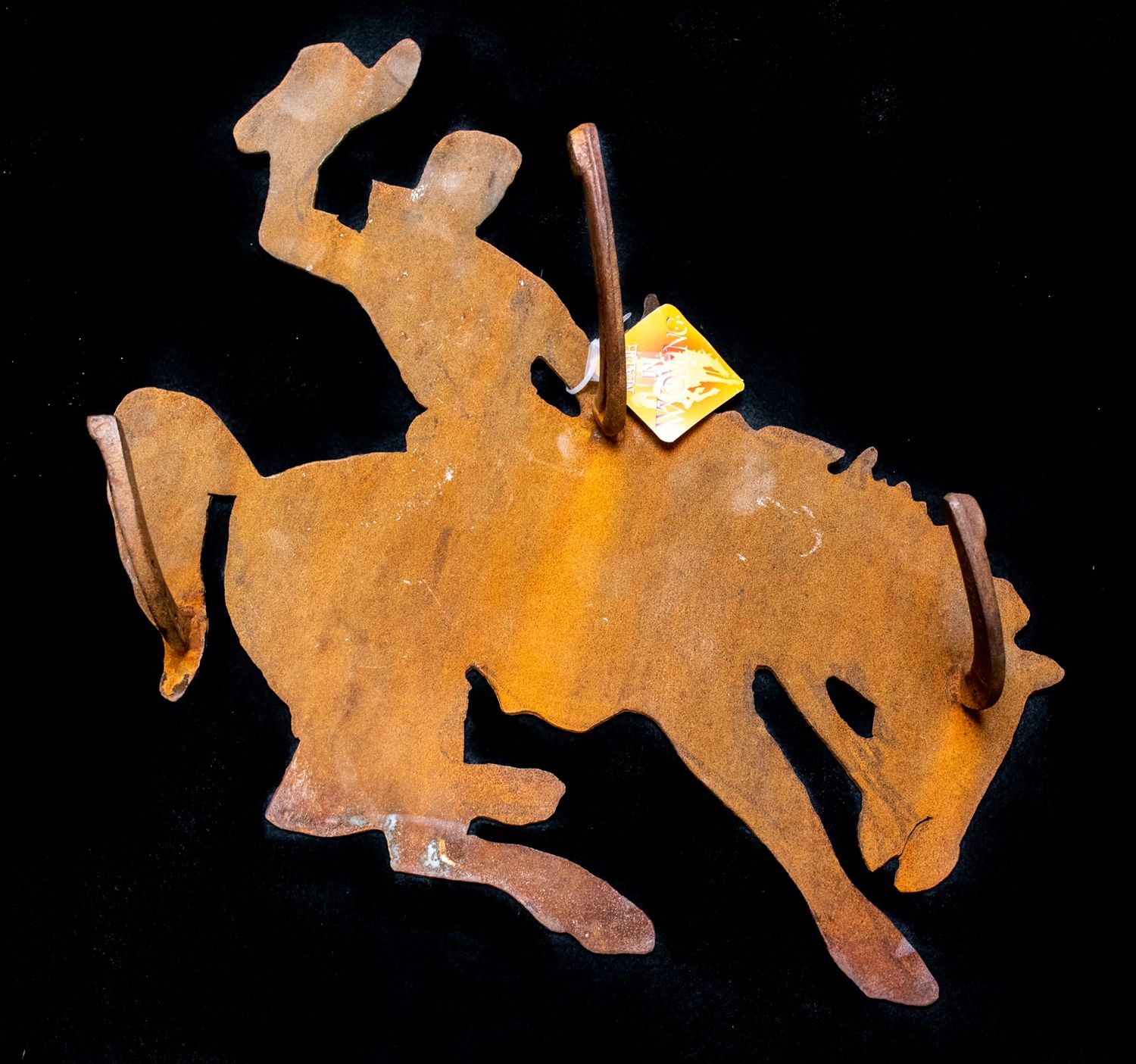 Iron Coat Hangers (3 Prongs), Design: Bronc Rider
