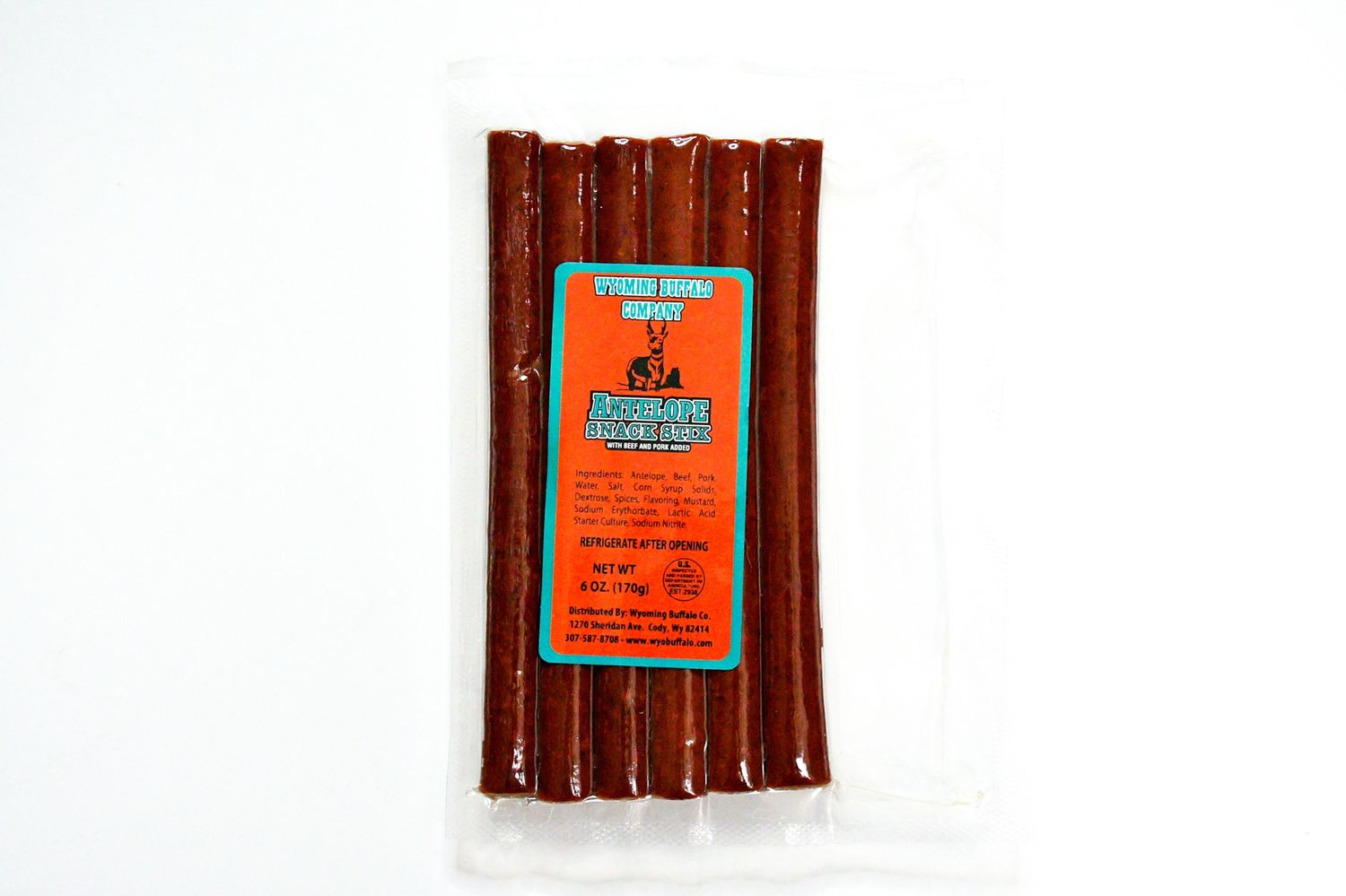 6 Pack Snack Sticks, Flavor: Antelope