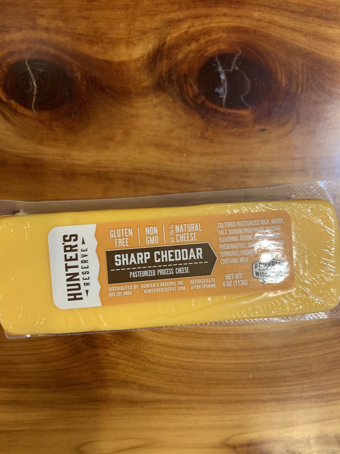 Shelf-Stable Cheese Blocks, Flavor: Sharp Cheddar