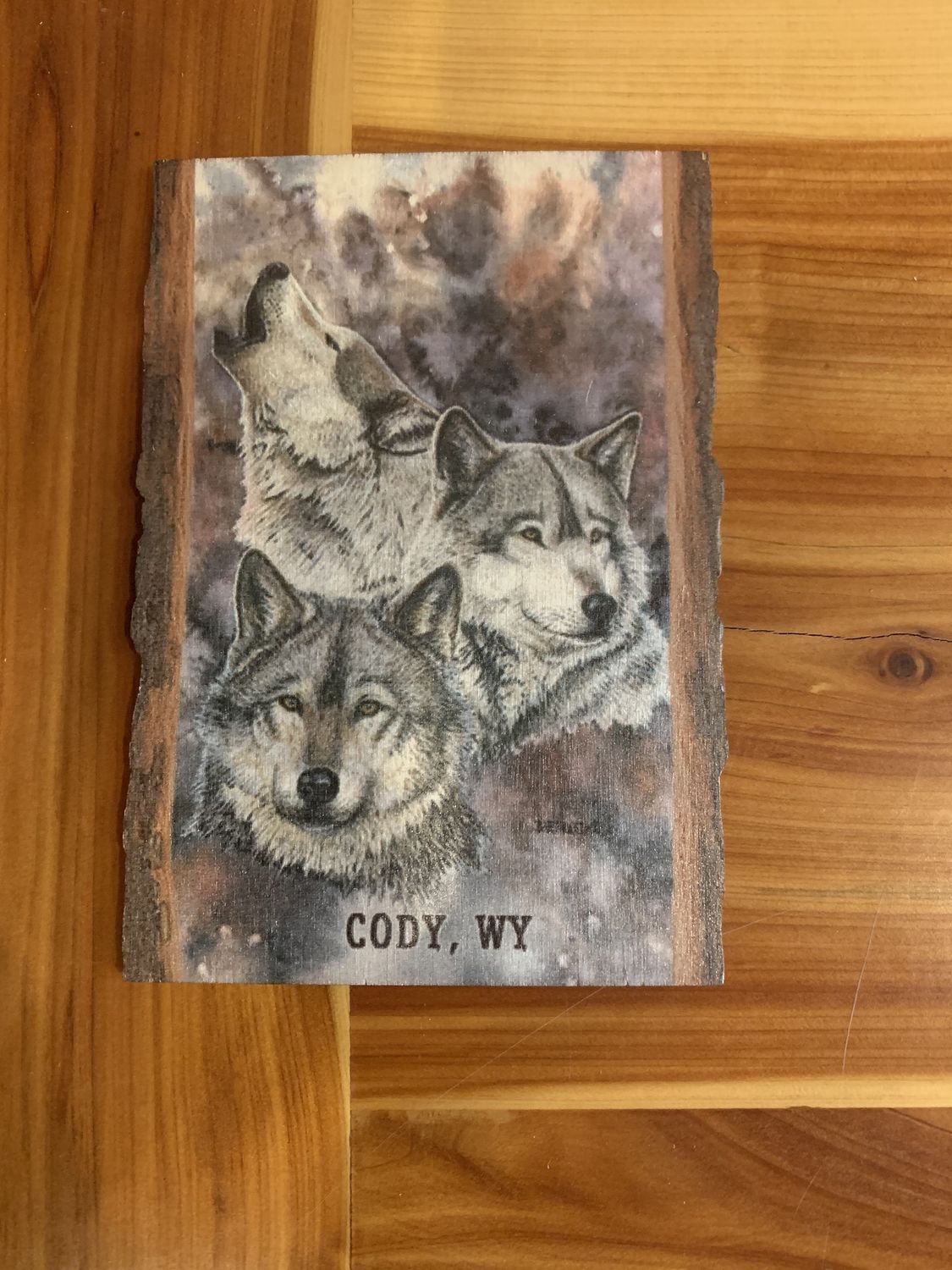 Wooden Postcards, Design: 3 Wolves