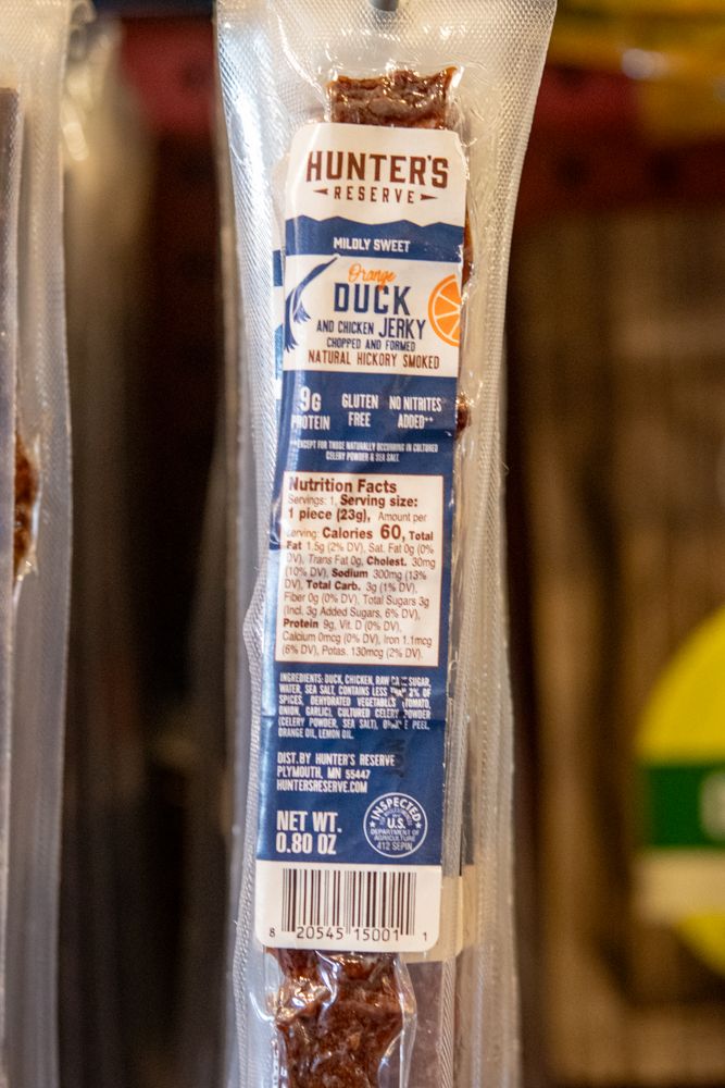 Jerky Sticks, Flavor: Orange Duck