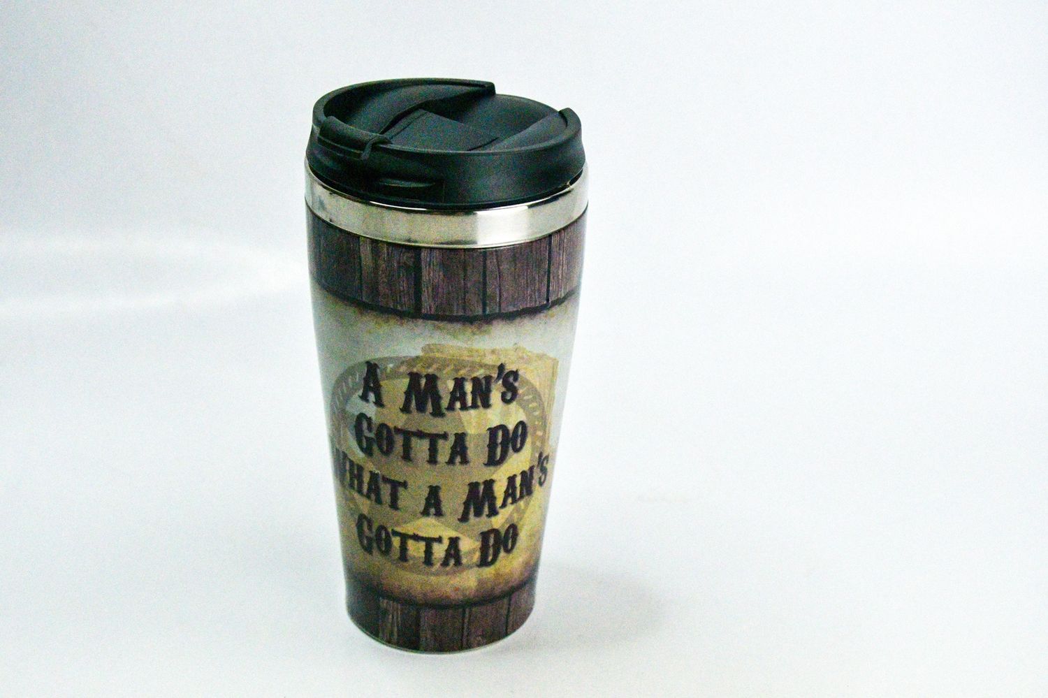 Thermos, Design: John Wayne &quot;A Man&#39;s Gotta Do What A Man&#39;s Gotta Do
