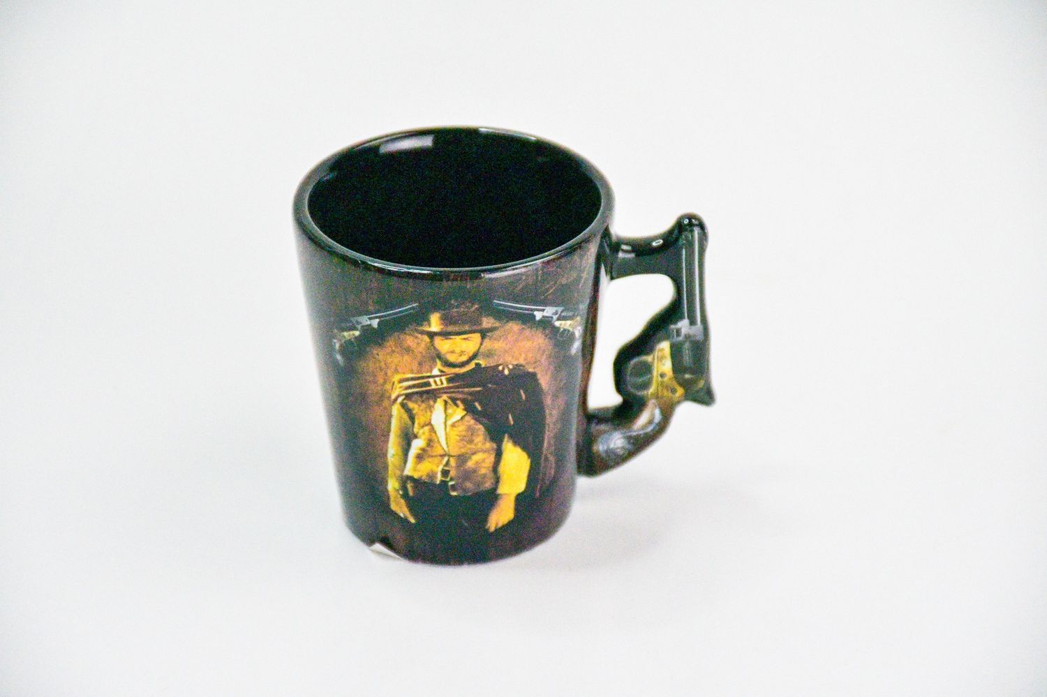 Shot Glasses, Design: Clint Eastwood Pistol Handle &quot;The Good The Bad &amp; T