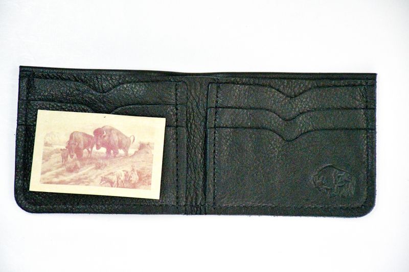 Buffalo Leather Bifold 6-Pocket Wallet