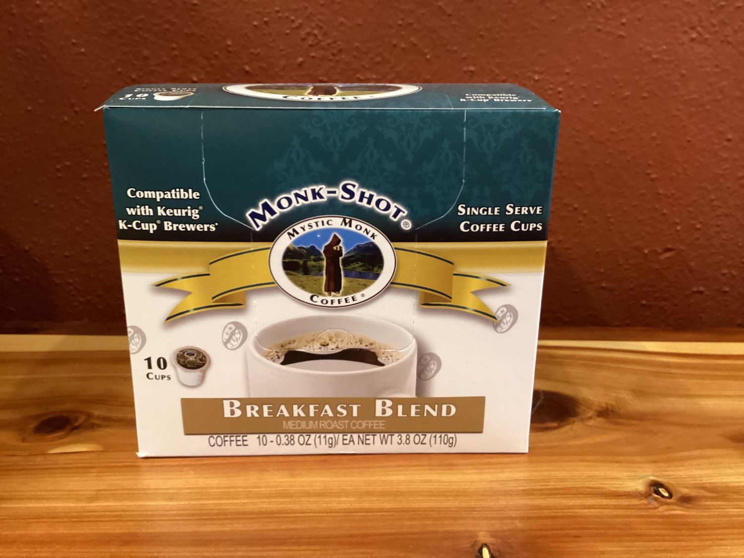 Monk Shots (K-Cups 10pk), Flavor: Breakfast Blend