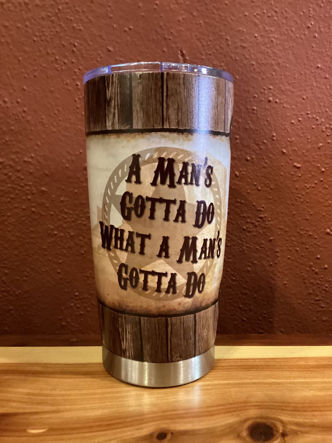 Thermos, Design: &quot;A Man&#39;s Gotta Do What A Man&#39;s Gotta Do