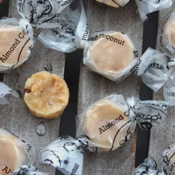 Queen Bee Honey Caramels, Flavor: Almond Coconut-16oz