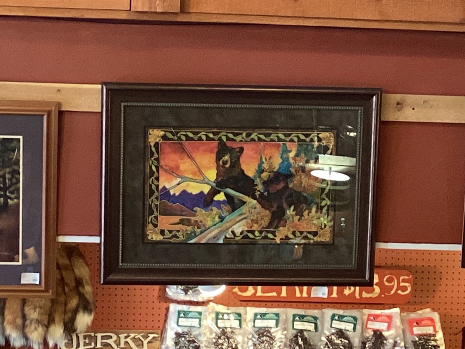 Framed Canvas Berry Funny Bears