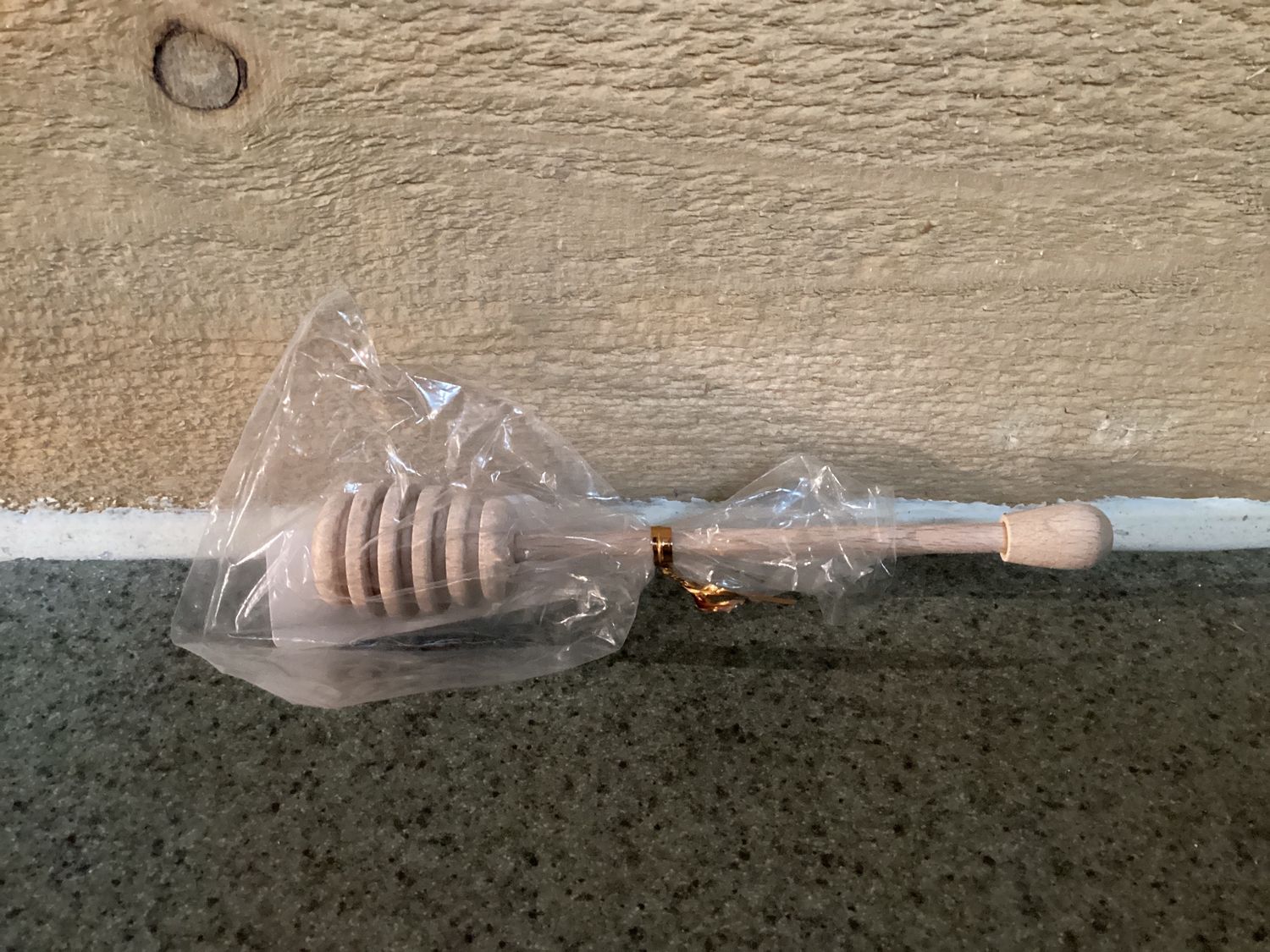 Queen Bee Wooden Honey Dipper