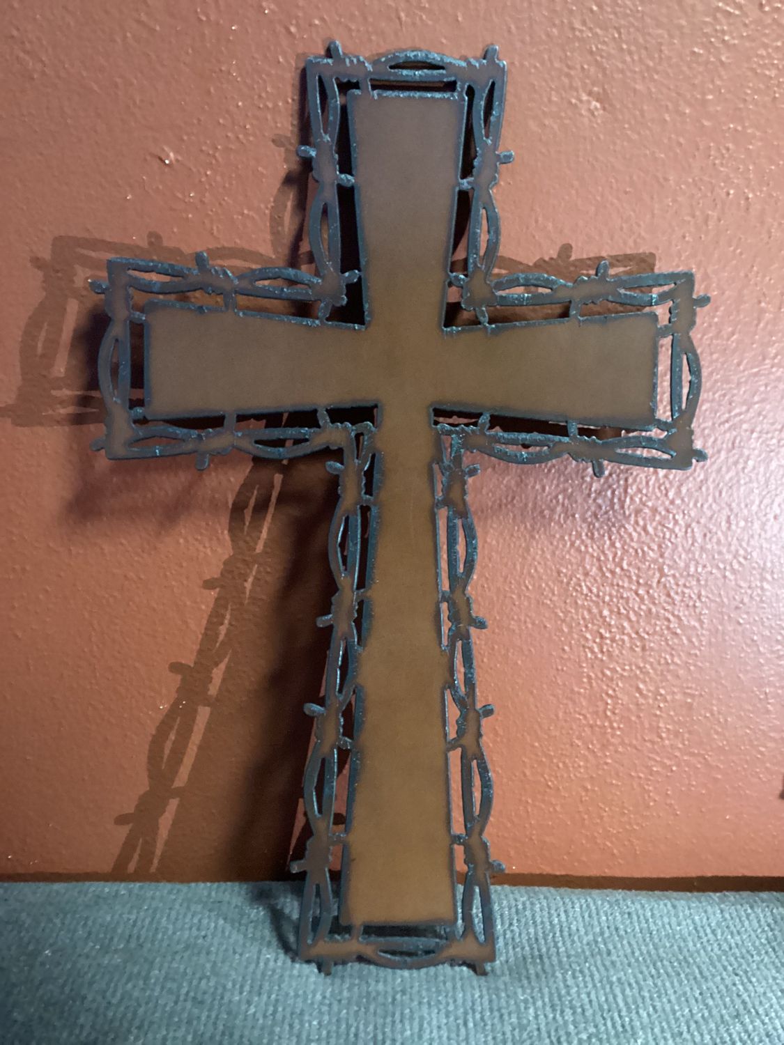Rustic Iron Crosses, Design: Barbed Wire Outline