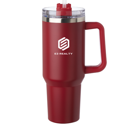 40 oz. Stainless Steel Travel Mug with Handle