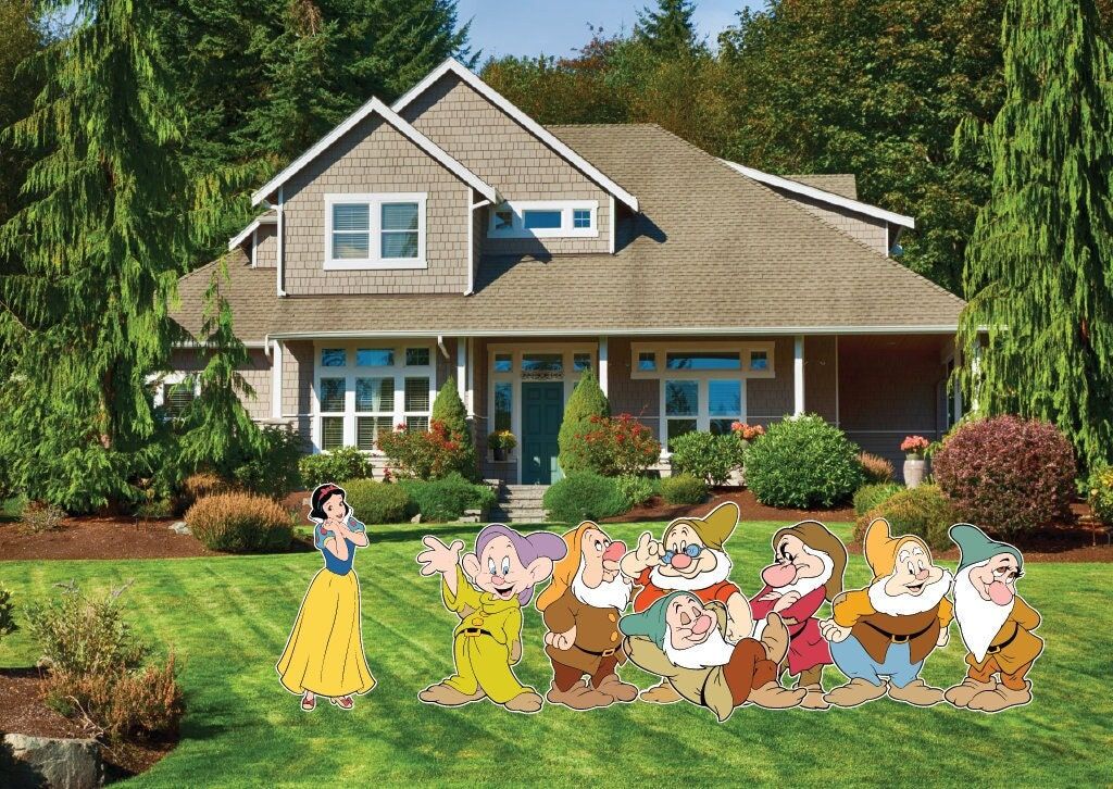 Snow White Yard Signs