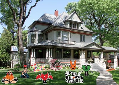 Bad Bunny Inspired Halloween Yard Sign Cut Outs