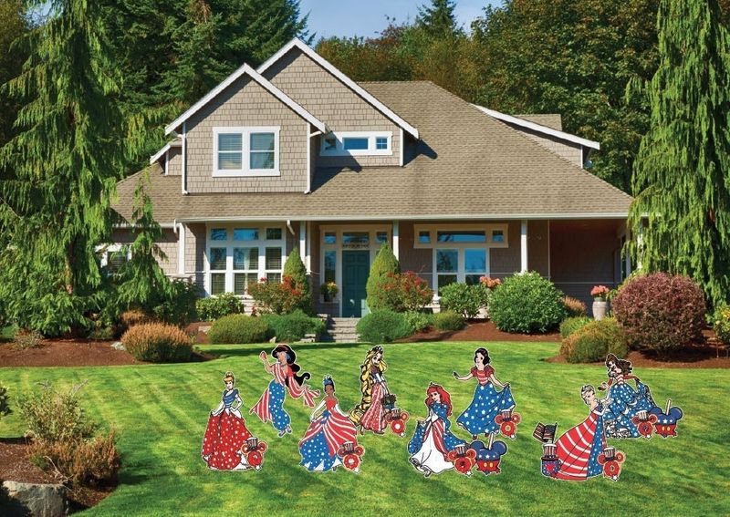 Patriotic Disney Princesses Yard Sign