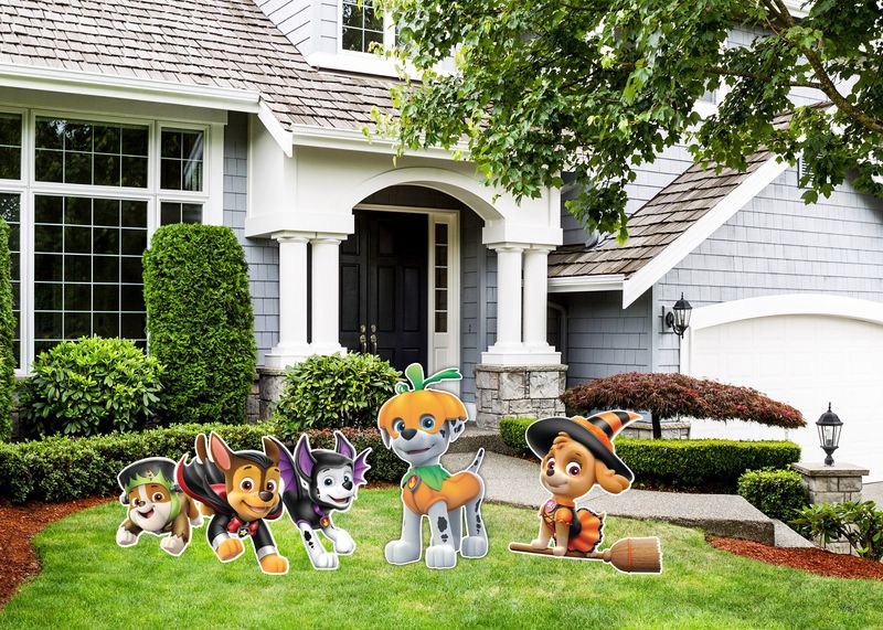 Paw Patrol Halloween Yard Signs