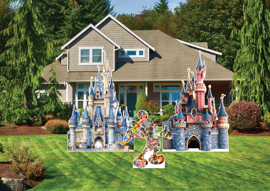 Disney Cinderella Castle Mickey Mouse Themed Birthday Arch Backdrop