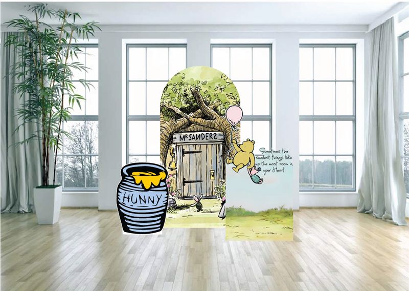 Classic Winnie the Pooh Arch Backdrop
