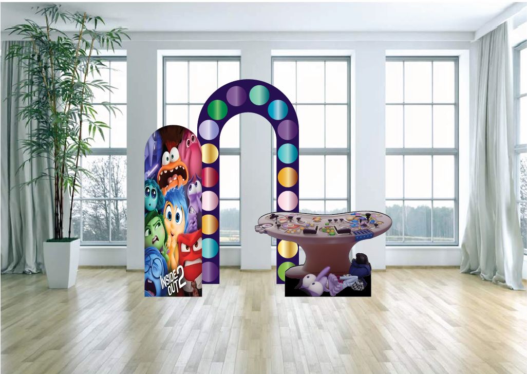 Inside Out 2 Arch Backdrop